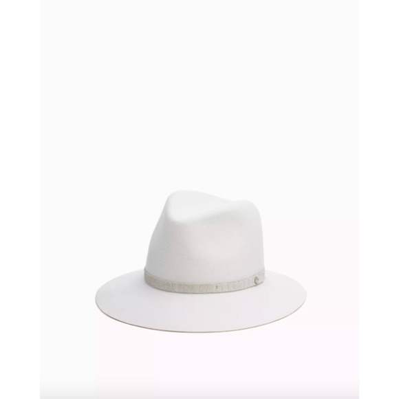 rag & bone Off White Floppy Brim Fedora Wool Hat - Picture 5 of 5
